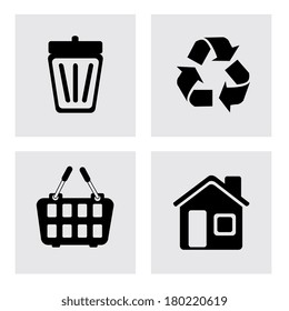 eco design over beige background vector illustration 