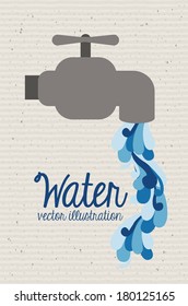 eco design over dotted background vector illustration 