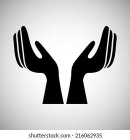 eco design over gray background vector illustration