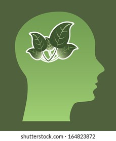 eco design over green background vector illustration