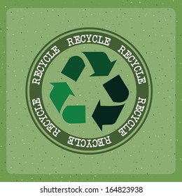 eco design over green background vector illustration