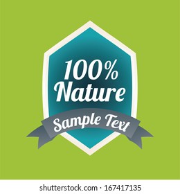 eco design over green  background vector illustration  