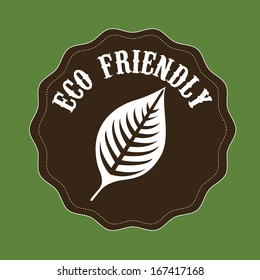 eco design over green  background vector illustration 