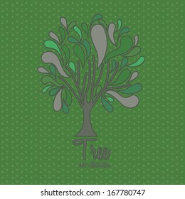 eco design over green background vector illustration