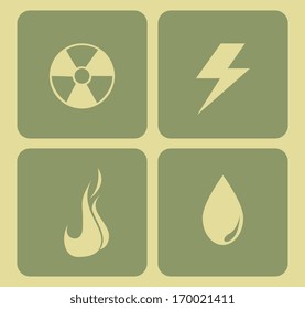 eco design over green background vector illustration 