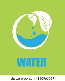 eco design over green  background vector illustration 