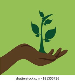 eco design over green background, vector illustration
