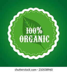eco design over   green background vector illustration