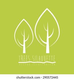 Eco design over green background, vector illustration