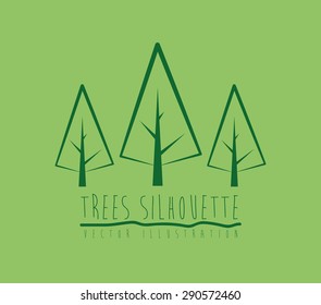 Eco design over green background, vector illustration