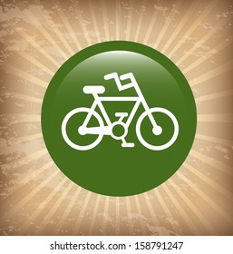 eco  design over grunge background vector illustration