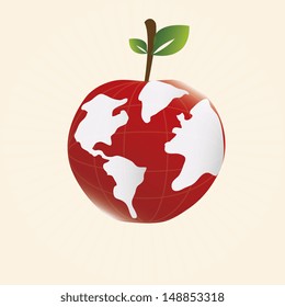 eco design over pink background vector illustration