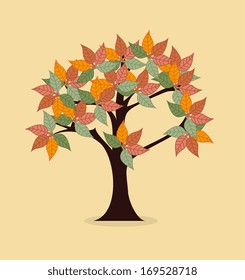 eco design over  pink background vector illustration 