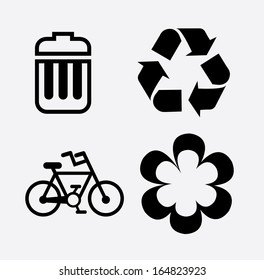 eco design over  white background vector illustration 