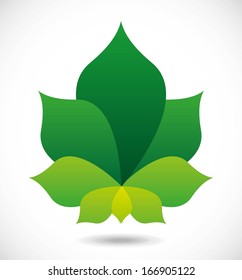 eco design over white  background vector illustration 