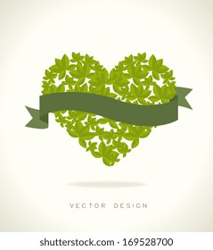 eco design over white background vector illustration 