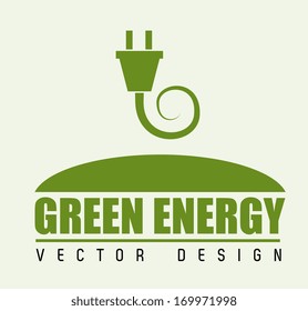 eco design over white background vector illustration 