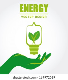 eco design over white background vector illustration 
