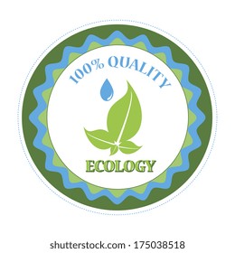 eco design over white  background vector illustration 