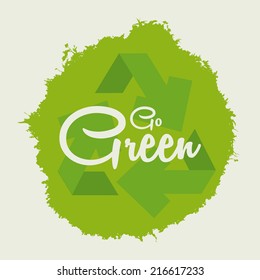 eco design over white background vector illustration