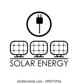 Eco design over white background, vector illustration