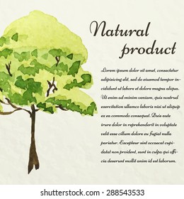 Eco design. Vector ecology theme. Template for green product.