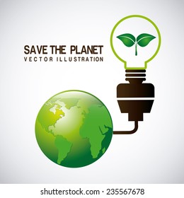 eco  design , vector illustration