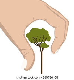 Eco design, vector illustration