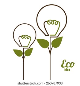 Eco design, vector illustration