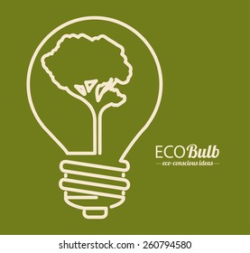 Eco design, vector illustration