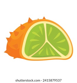 Eco dessert fruit icon cartoon vector. Summer plant. Organic garden nature