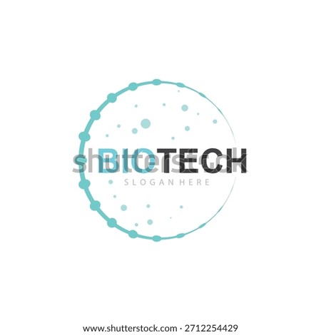 Eco digital bio tech emblem combining natural patterns with structured futuristic scientific circuit lines