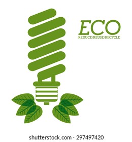 Eco digital design, vector illustration eps 10