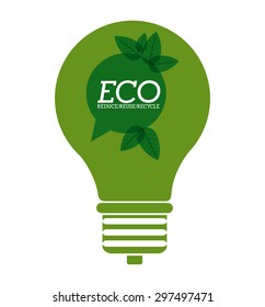 Eco digital design, vector illustration eps 10