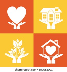 Eco digital design, vector illustration eps 10