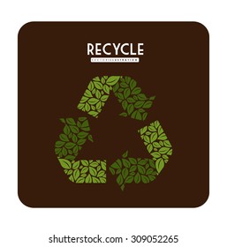 Eco digital design, vector illustration eps 10