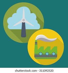 Eco  digital design, vector illustration 10 eps graphic