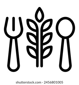 Icono de platos ecológicos en el Vector. Comida vegetariana. Dieta saludable