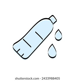 eco doodle. líneas negras. colores. iconos. iconos de doodle. agua. agua limpia. contaminación del agua. naturaleza. ecología. sobre un fondo blanco.