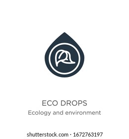 Eco descarta el vector de icono. eco plano de moda lanza un icono de la ecología y la colección ambiental aislada en fondo blanco. La ilustración vectorial se puede utilizar para diseño gráfico web y móvil, logotipo, eps10