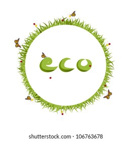 Eco earth abstract vector