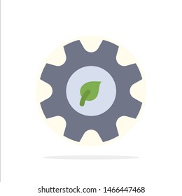 Eco, Ecology, Energy, Environment Abstract Circle Background Flat color Icon. Vector Icon Template background