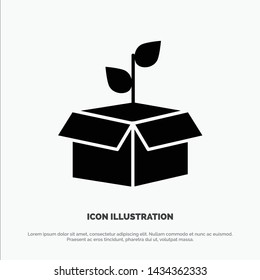 Eco, Ecology, Energy, Plant, Power solid Glyph Icon vector
