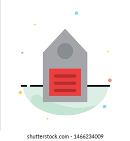 Eco, Ecology, Environment, Tag, Label Abstract Flat Color Icon Template. Vector Icon Template background