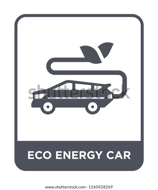 eco energy car icon vector on white\
background., eco energy car simple element\
illustration