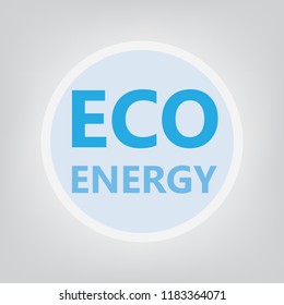 eco energy concept- vector illustration