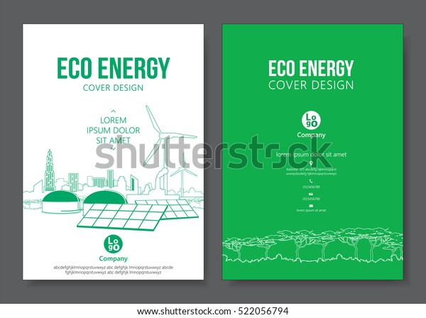 Eco Energy Cover Design Vector Illustration Stock Vector (Royalty Free ...