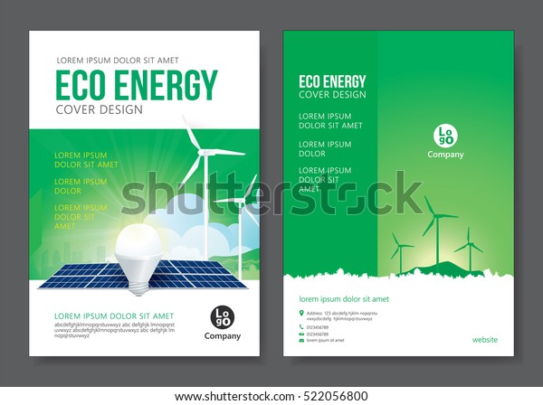 Eco Energy Cover Design Vector Illustration Stock Vector (Royalty Free ...