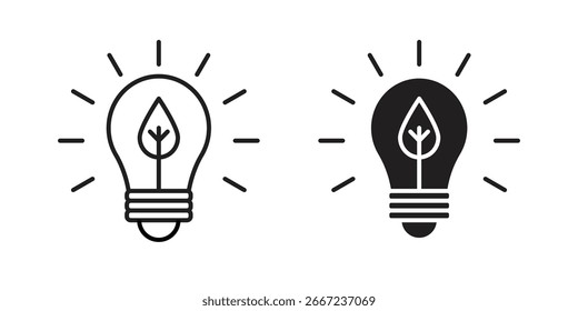 ECO Elementos de ícone de energia. Ícones gráficos de doodle.