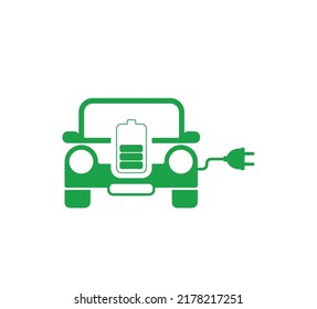 eco energy icon on white background